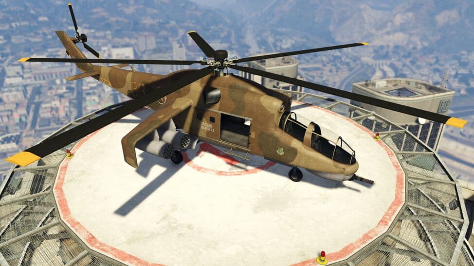 GTA 5 - Helicóptero de Combate SAVAGE Veículo NOVO DLC HEISTS 